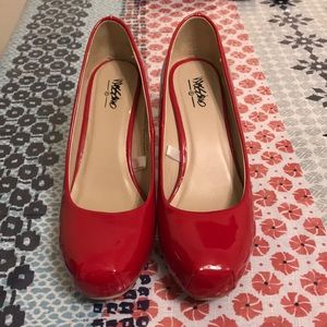 Red Mossimo heels. Size 9. Only worn once.
